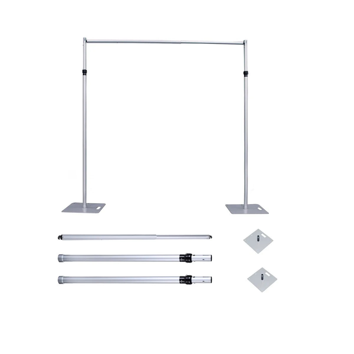 Factory Direct Supply 3m Retractable Aluminum Backdrop Stand for Weddings & Events Portable Floral Fabric Panels for Trade Shows