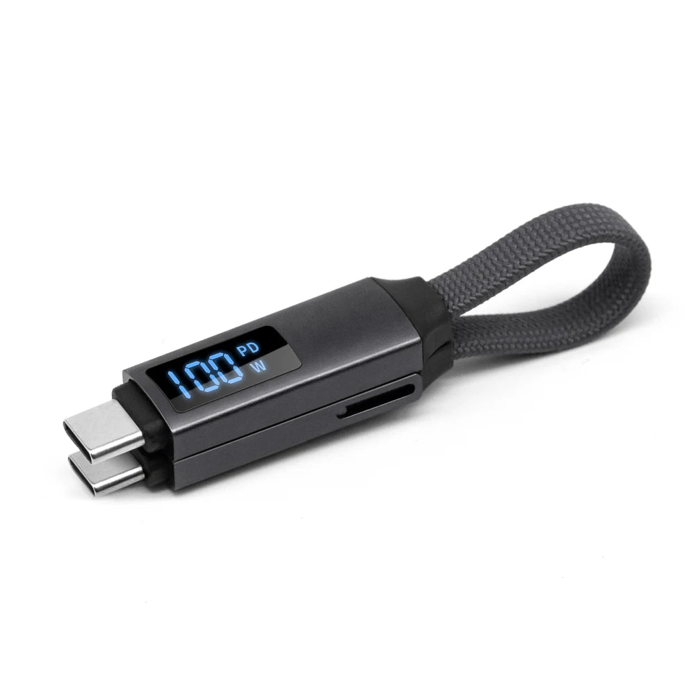 3 in 1 Charger Cellphone Accessories Wholesale Magnetic Keychain with LED Display Gift for Promotion