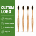 Eco Friendly Biodegradable Wooden Handle Branding Manufacturer Supplier Biodegradable Soft Bristle Bamboo Toothbrush
