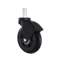 Supermarket Living Room Hospital Hotel 3 Inch Caster Friction Ring Stem Universal 3/8\" X 7/8\" PU Wheels Gym Dining Exterior