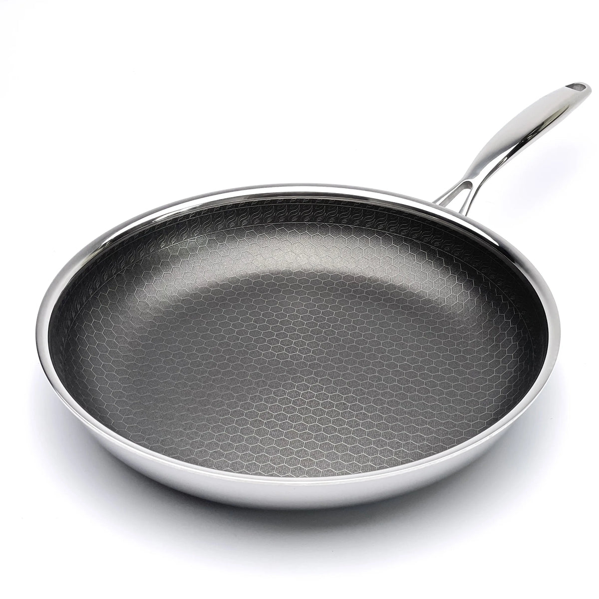 Korean 304 Stainless Steel Non-stick Fry Pan 28cm Kitchen Eterna Coating Honeycomb Cookware Nonstick Frying Pan MegaBDM
