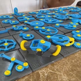 3D Mechanical Structure Gear Creative Model Combination Children's Educational 3D Printing Models PETG Material 80x80mm 40