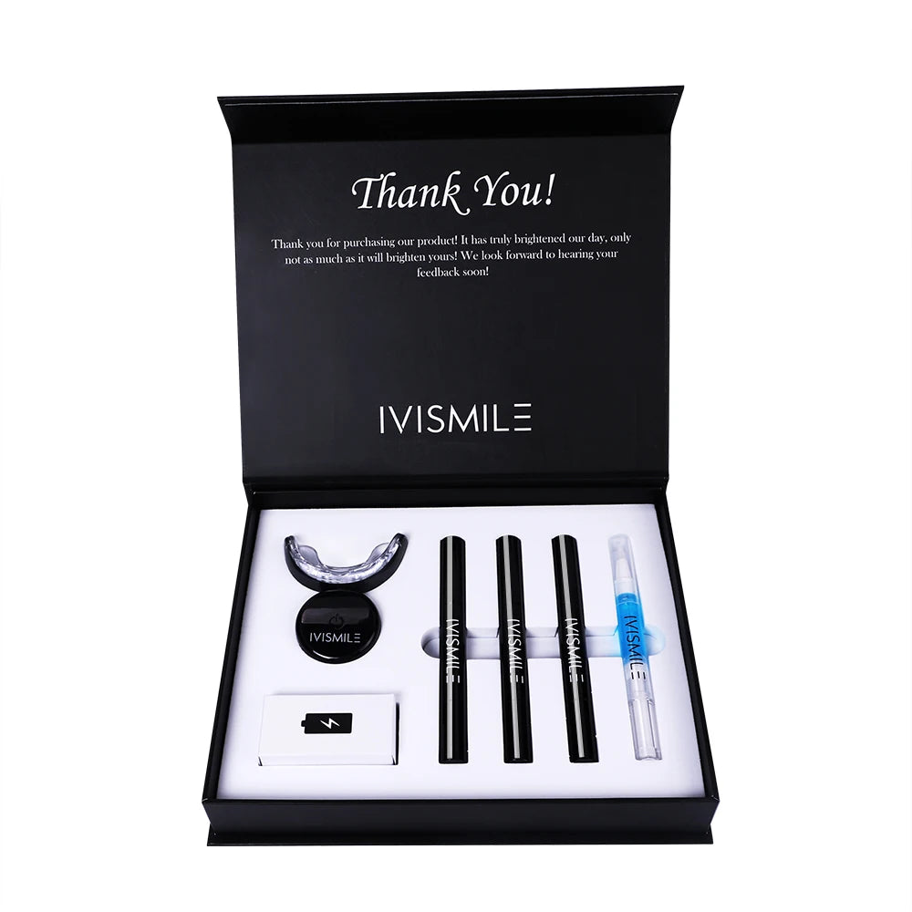 Rechargeable Wireless Led Light Teeth Whitening Gel Tooth Whitening Kit for Adults