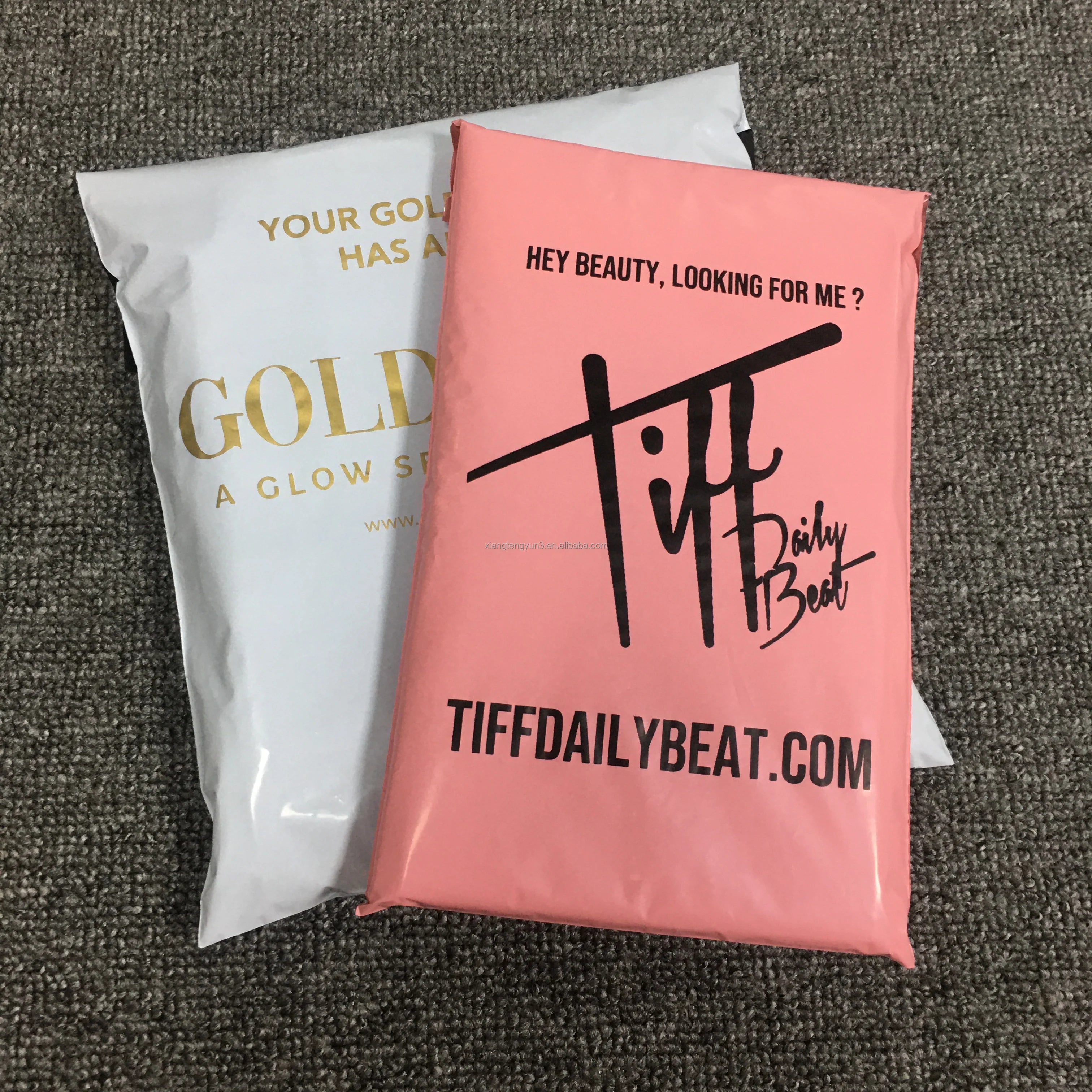 Custom Waterproof Eco Friendly White LDPE Poly Mailer Bags with Logo Shipping Packaging for Small Businesses