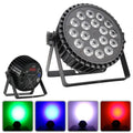 Professional KTV Lighting 18x10W 4-in-1 RGBW Slim Par Can LED DJ Light Die Cast Aluminum Housing Sound Active Stage Bar Light