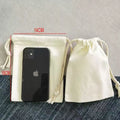 MU Cotton Bag Drawstring Closure Storage Canvas Bag Collecting Cosmetics Jewelry Culture Accessories Custom Logo Cotton Bag