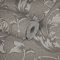 Made in Germany - Sale Wallpaper Rolls Floral Grey Beige Stocklot Non Woven Wallpaper Stock Clearance - 1005 x 053 m
