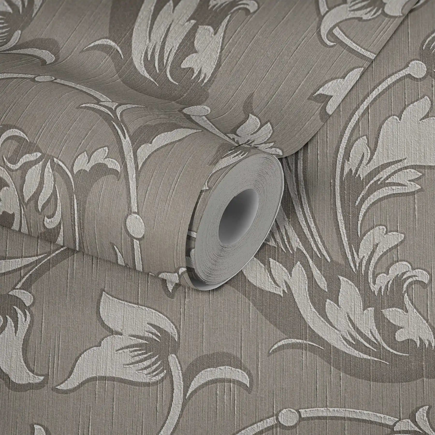Made in Germany - Sale Wallpaper Rolls Floral Grey Beige Stocklot Non Woven Wallpaper Stock Clearance - 1005 x 053 m
