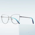 New Arrival Eyeglasses Frame Trendy Metal Optical Glasses Frame Cut Blue Light Custom Logo Eyeglass