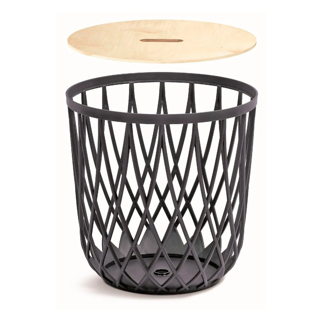 Prosperplast Uniqubo 35L Multifunctional Basket made of anthracite-colored plastic 39 (length) x 39 (width) x 40 (height) cm