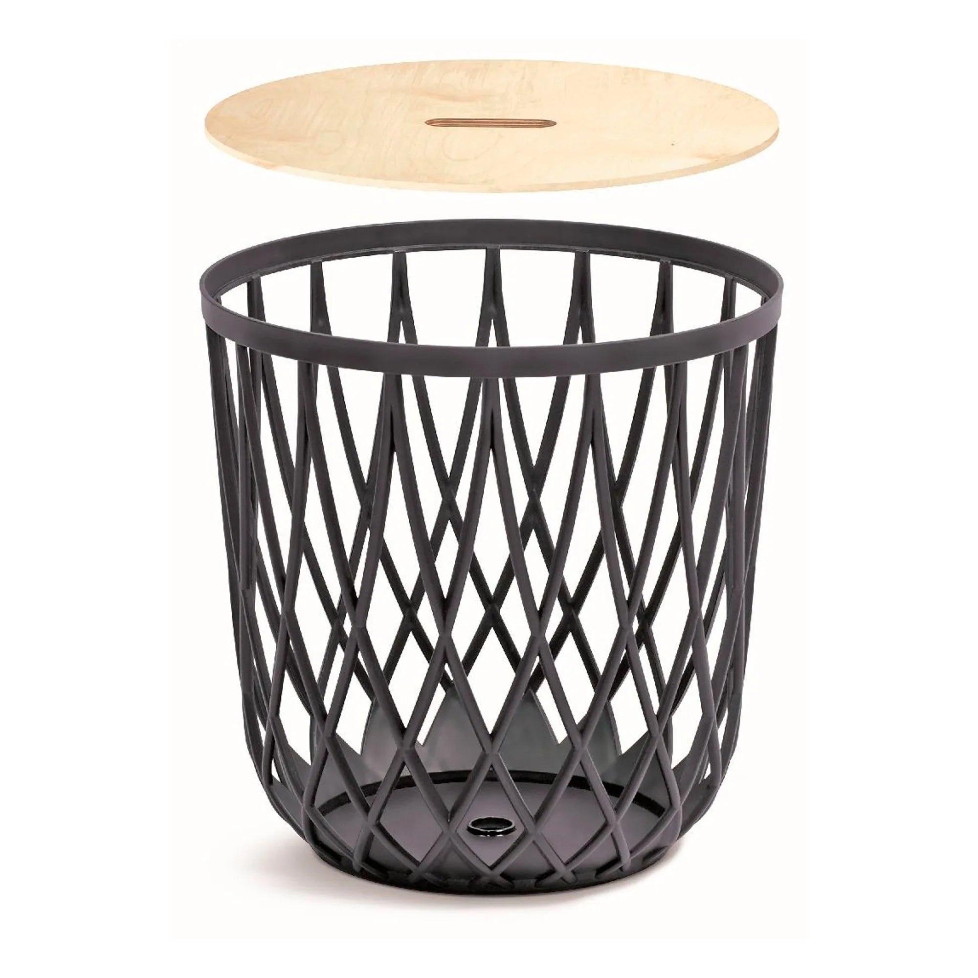 Prosperplast Uniqubo 35L Multifunctional Basket made of anthracite-colored plastic 39 (length) x 39 (width) x 40 (height) cm