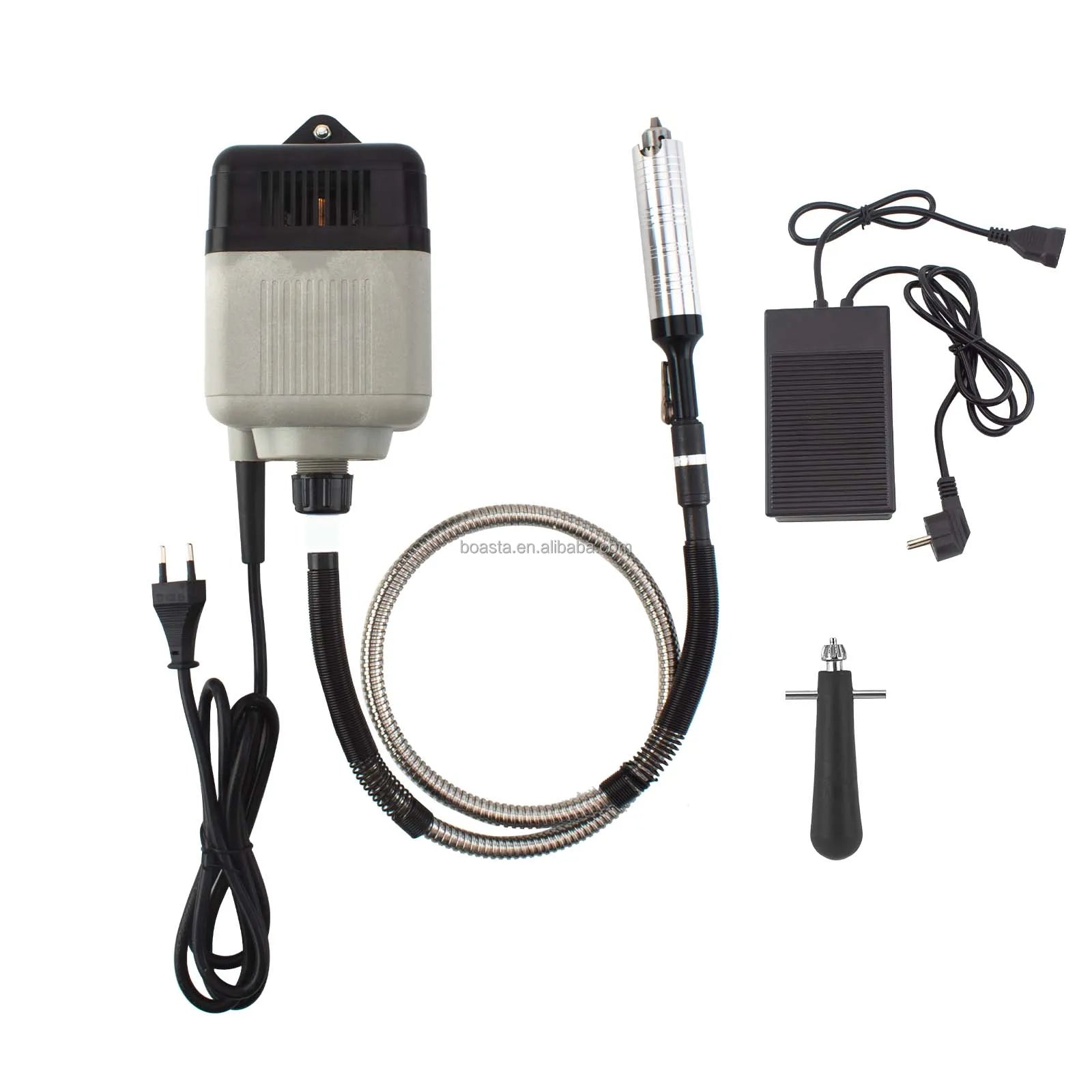 Boasta 180W Flexible Shaft Grinder 18000RPM Polishing Machine 4mm Chuck 220V Jewelry Making Rotary Tool Equipment Metal for