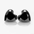 SICGEM Custom Size Heart Cut Black Color Moissanite Stone VVS 2.5 Mm-9 mm Factory Production Wholesale Moissanite Price
