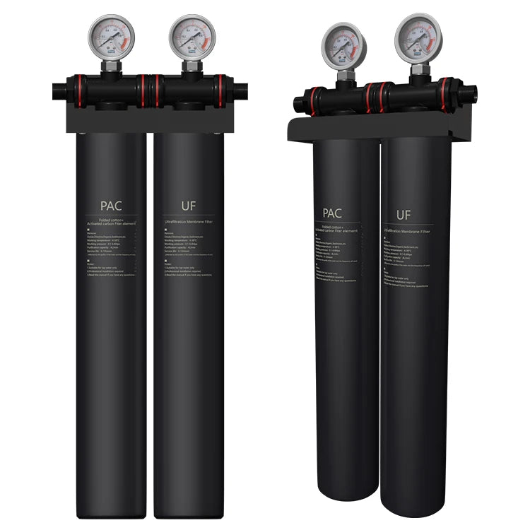 Household Domestic Industrial Use Manual 2 Stage Activated Carbon Filtration Housing High Pressure Prefilter Liquid Treatment MegaBDM