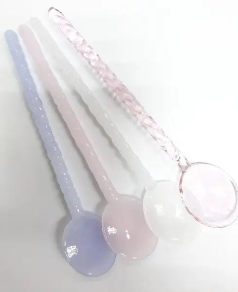 15 cm Length Glass Spoon for Milk Tea