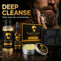 OEM ODM Beard Care Kit 3 Piece Wash Oil Balm Moisturizing Conditioning Mens Grooming Set MegaBDM