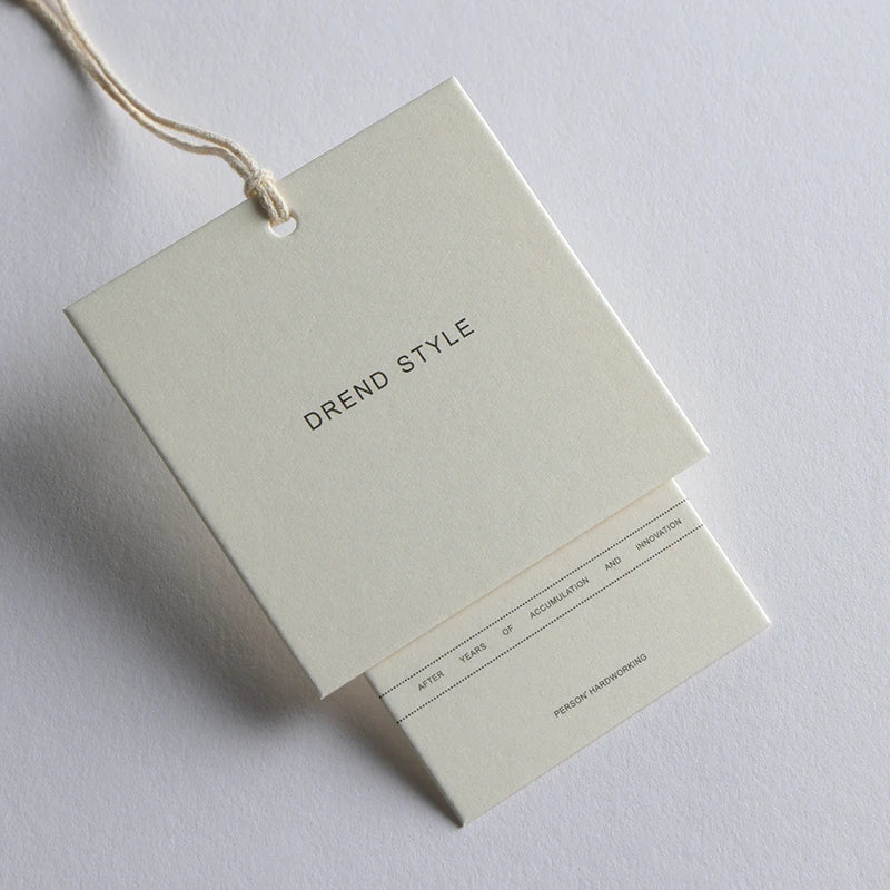 Customized Luxury Clothing Swing Label Clothing hang Tag Tags and Labels for Luxury t Shirts Clothing Brand Tags