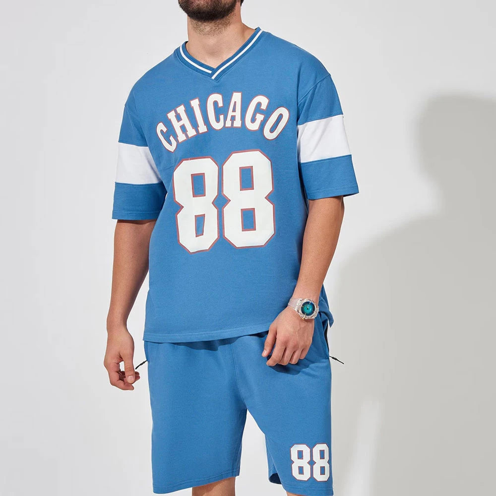 Summer Wear Men t Shirts Short Sets Wholesale Price Youth Adults Fashion Formal Twin Sets Customized OEM 100% Cotton Fleece