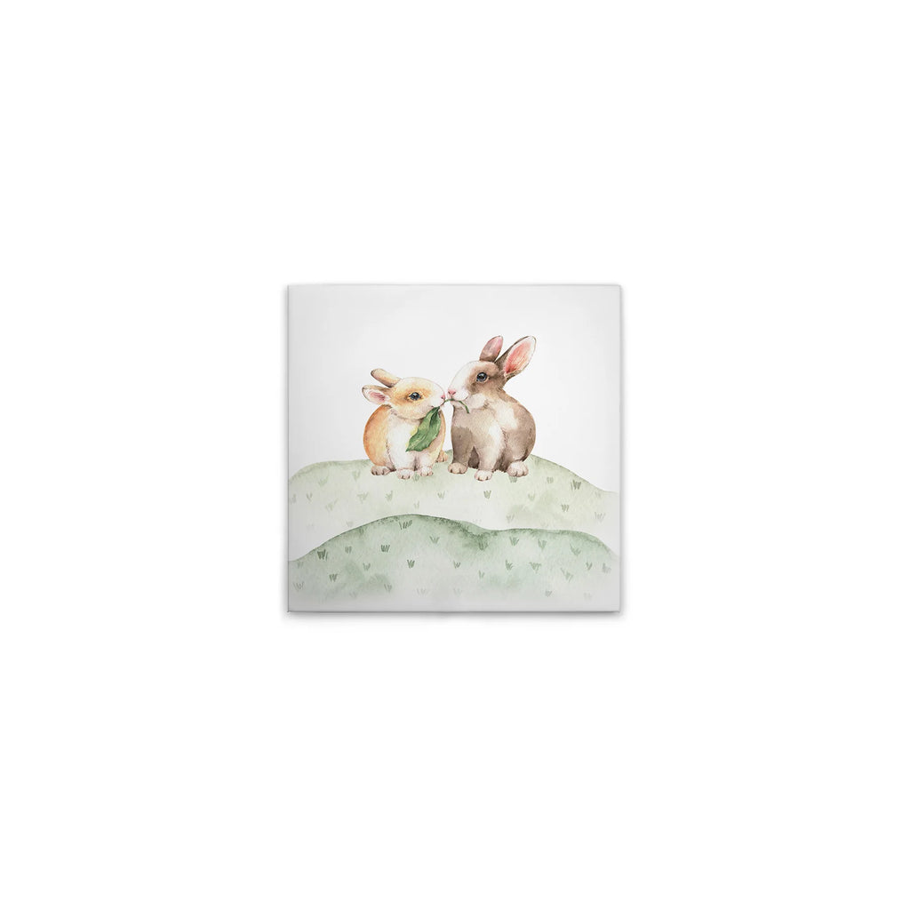 Made In Germany - Home Decor Canvas Picture Forest Animals - Wall Mural In Brown And Grey - Canvas Picture On Stretcher Frame