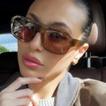 Logo Custom 2025 Fashion Candy Color Punk Sun Glasses UV400 Big Frame Square Sunglasses Women Men