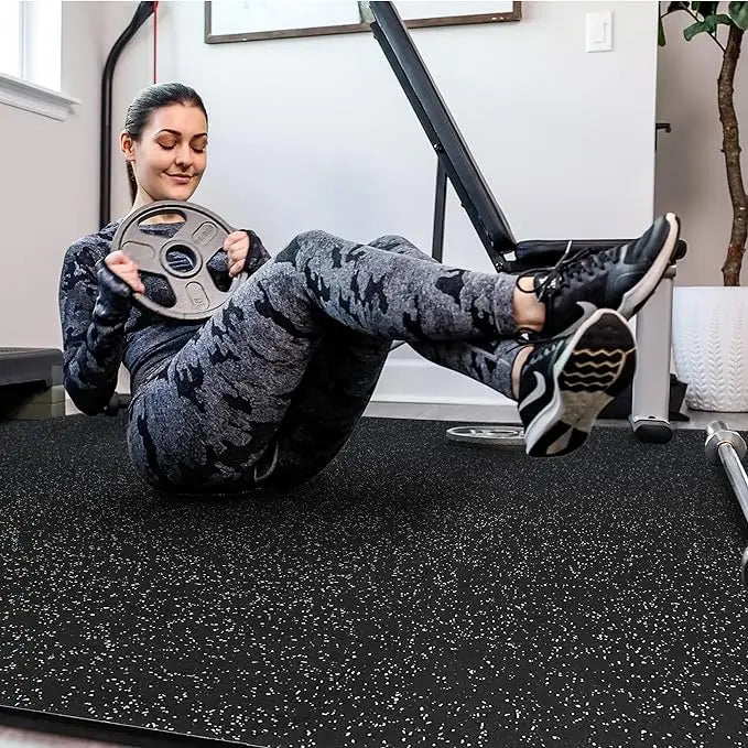 Gym Flooring for Gymnasium Tiles Gym Floor Mat with Heavy Duty Rubber Top  Workout Exercise Equipment Mats Sports Floor