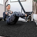 Gym Flooring for Gymnasium Tiles Gym Floor Mat with Heavy Duty Rubber Top  Workout Exercise Equipment Mats Sports Floor