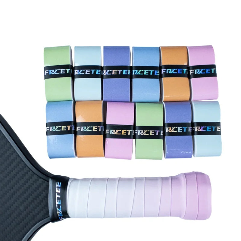 FRCETEE Custom PU Anti-Slip Gradient Tennis Paddle Padel Racket Pickleball Badminton Overgrip USAPA Approved