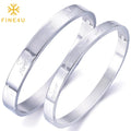 Couple Jewelry Hot Sale Stainless Steel Ladies Gift Letters Love You Forever Stainless Steel Bracelet for Couples