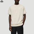 Mens  Fashion Latest Design Plain Round Neck Short Sleeve Sweatshirt
