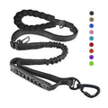 No Anti Pull Non Slip Heavy Duty Rope Bungee Reflective Dog Leash with Soft Padded Handle and Car Seat Belt for Shock Absorbing MegaBDM
