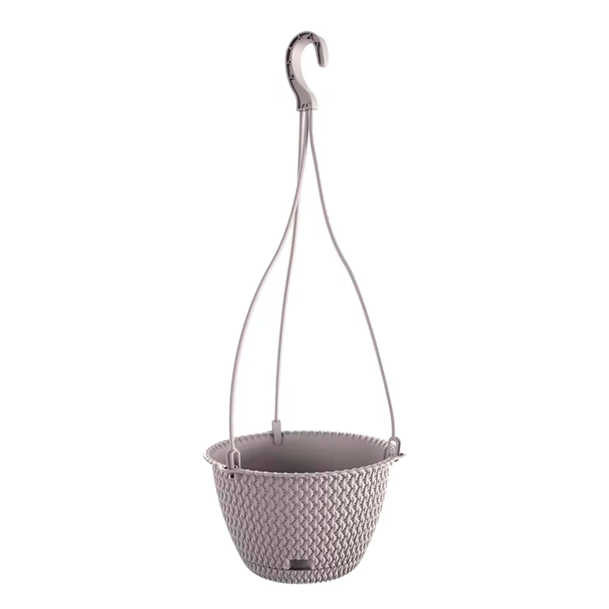 SPLOFY ROUND W 3L. hanging planter dimensions (mm) 230x230x145 Mocca color