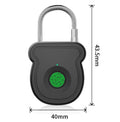 Smart Fingerprint Padlock Outdoor Luggage Fingerprint Lock Stainless Steel Door Cabinet Padlock