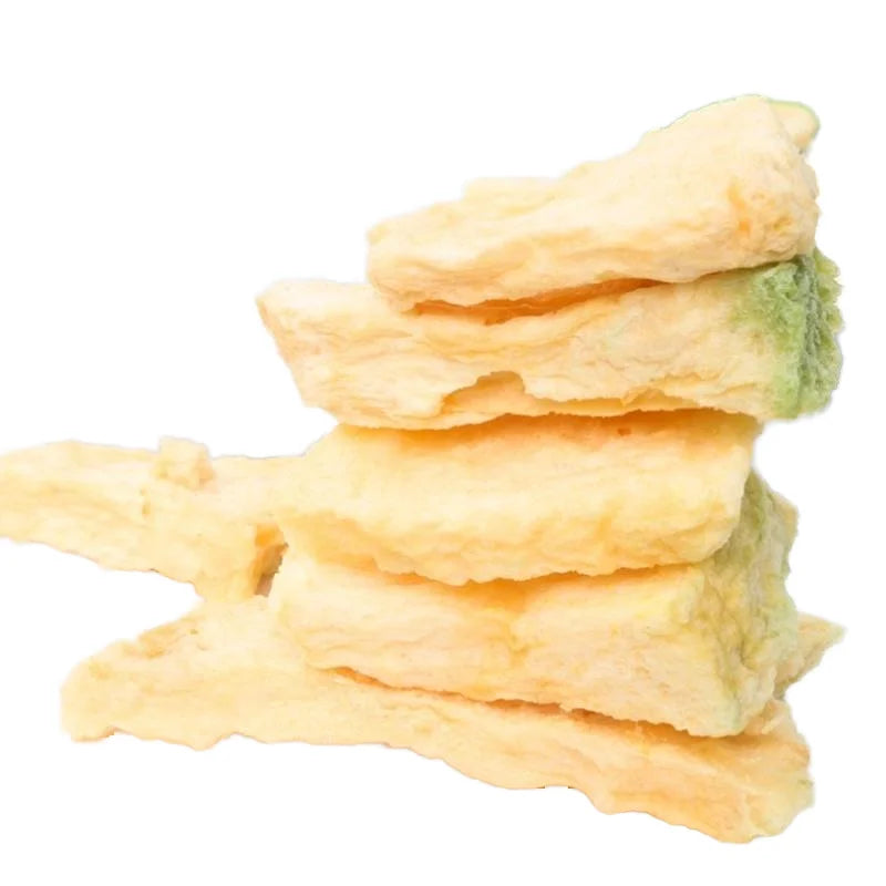 Organic Freeze-Dried Cantaloupe Fruit Slices in Bulk Sweet Taste Ready-to-Eat Snacks No Additives Vacuum Packaged