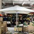Modern Design Outdoor Umbrella Stand with Big Size Garden Centre Pole and Plastic Base for Park Use Outdoor Furniture
