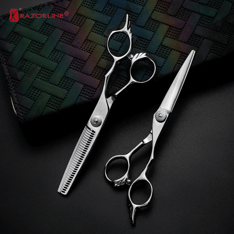 AK21 Fading And Blending Barber Salon Use Precision Shears Chinese VG10 Hair Scissors Professional Set