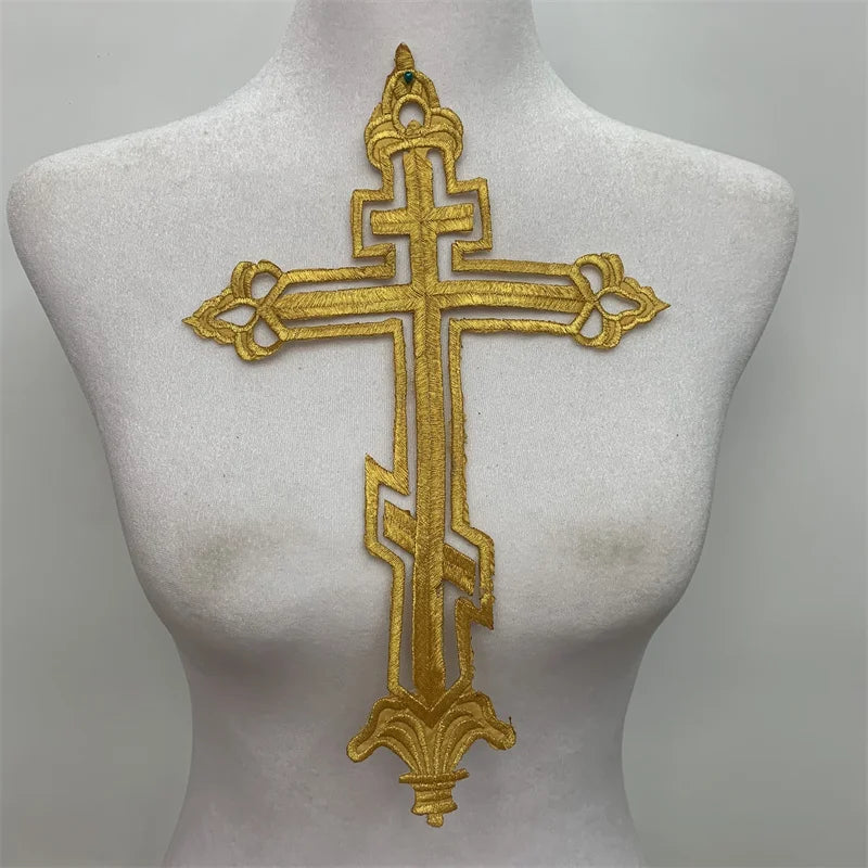 Cross Embroidery Decorative Cloth Patch Clothing Accessories Decorative Accessories