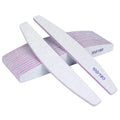 Wholesale Half Moon EVA Nail Files Double-Sided 100 180 Grit White Sandpaper Nail File