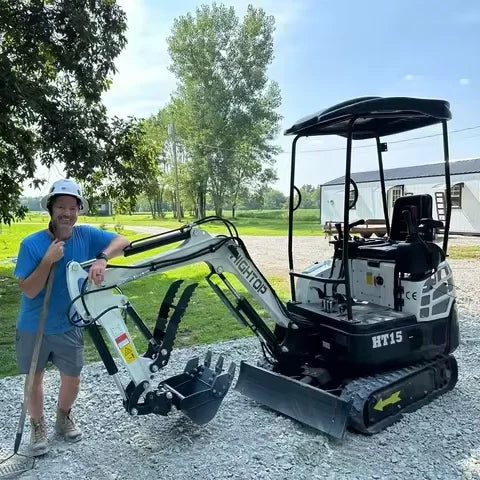 Hightop China Hot Selling 1.5ton Mini Excavator Electric_mini Excavator HT 15 Pro