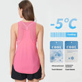 SHINBENE Back Mesh Hip-Length Lightweight Training Workout Vest Breathable Running Gym Tank Tops