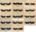D 896 Handmade Full Strip Luxury Lashes 3d Fluffy False Faux Mink Eyelashes Wholesale Natural Eyelashes With Your Own Brand Box