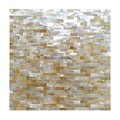 Wholesale Eco-friendly Natural Shell Mosaic Yellow Mother of Pearl Square for Table Kitchen Bathroom Pool & Home Decor