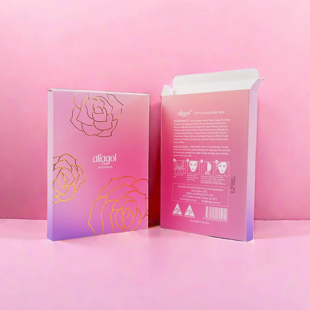 Sleep Sheet Mask Paper Box Hot Foil Stamping Luxury Skincare Packaging Cosmetic Packaging
