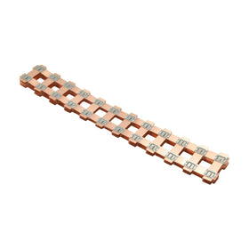 Custom 2*12P 22.5mm Spacing Copper Busbar 0.3MMCopper + Nickel Composite Busbar for 21700 Battery Spot Welding Copper Sheets