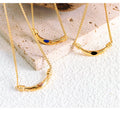 Bohemia Tiger Eye Stone Black Onyx Natural Stone Pendant Atmosphere Necklace Fashion Jewelry