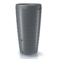 Maze 240L rainwater barrel made of plastic in graphite grey 59.3 (length) x 59.3 (width) x 111 (height) cm