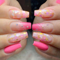 Wholesale 24Pcs ABS Fake Nails Glitter Rhinestones Long Ballerina Finger Nails Press on With Nail Glue