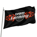 High Quality 3*5ft Custom Racing Team Decorative Flag Double Sided Digital Printing Technique Racing Team Flag
