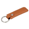 Personalized Custom Logo Keyring Luxury Handmade Pu Leather Fashion Colorful Rectangle Keychain