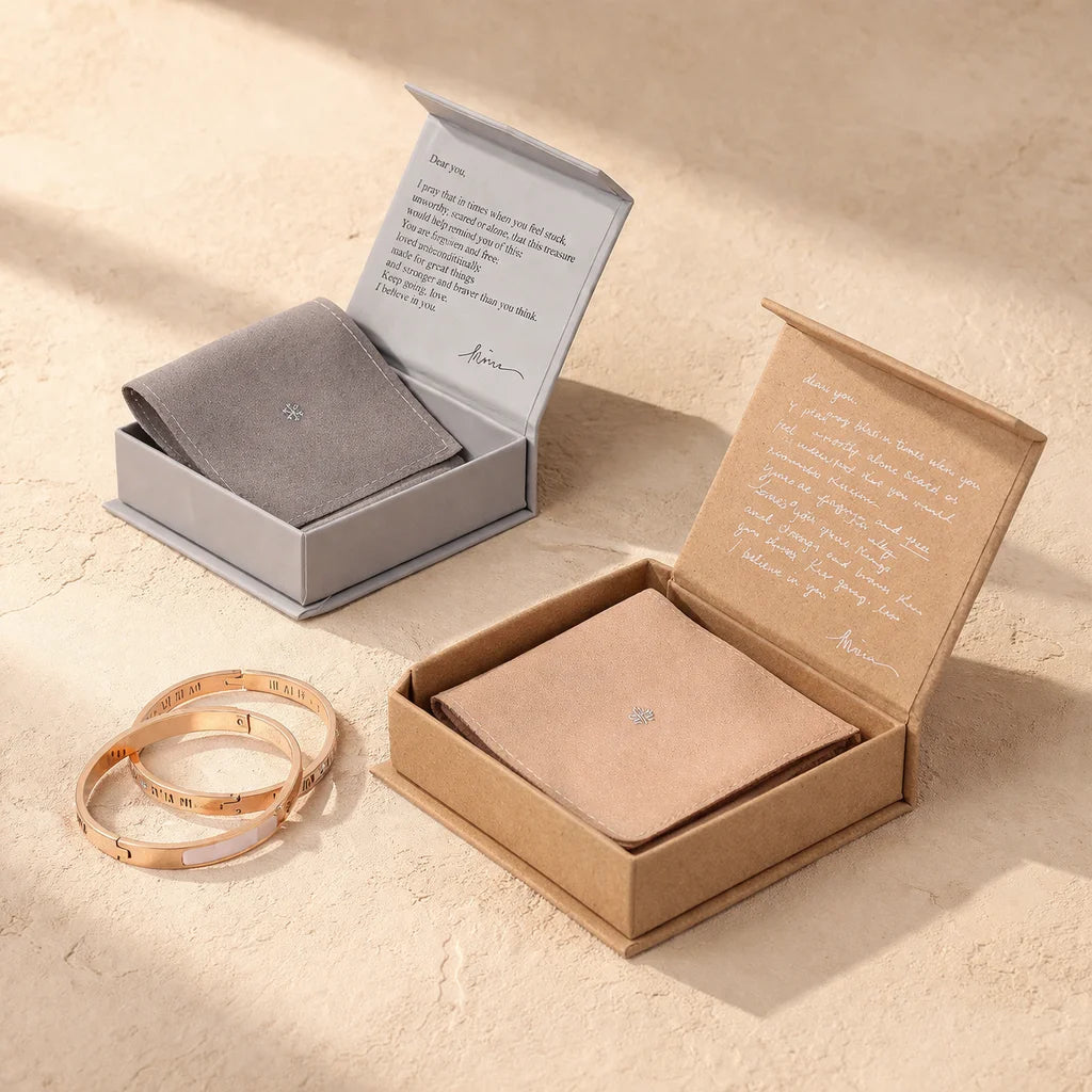 Custom Logo Book Shape Grey Ring Crystal Necklaces Bracelet Kraft Paper Magnetic Jewelry Boxes for Luxury Packaging