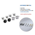 LE121 925 Sterling Silver Luxury Zircon Simple Bead Stud Earrings Fashion Body Piercing Jewelry Accessories for Women Wedding MegaBDM